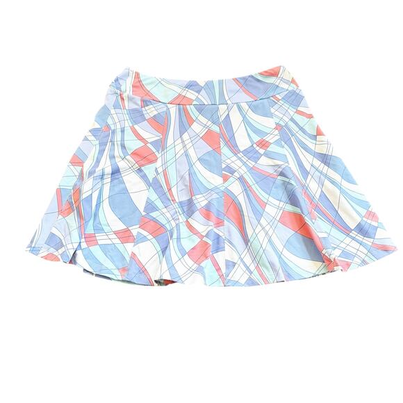 J. McLaughlin Catalina Cloth Tennis Swing Circle Skirt Geometric Design Small S - Picture 7 of 11